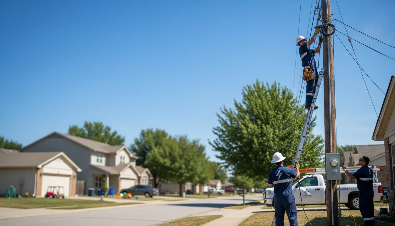 Residential electrician providing installation services in Linwood, NE